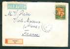 Lettre Par Avion Pour La France En 1960 - Bb5210 - Poststempel (Marcophilie)