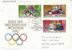 1976 Olympic Games ´Spiele Der Olympiade´ Berlin Postmark, Scott # 1722, 1724 & B178 - Cartas & Documentos