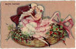 ART DÉCO : COUPLE De BELLE ÉPOQUE Avec GUI à NOËL - SUPERBE ILLUSTRATION SIGNÉE: CHIOSTRI (c-975) - Chiostri, Carlo