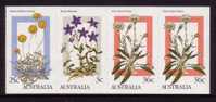 1986 - Australia WILDFLOWERS $1 Booklet Block 4 Stamps MNH - Ungebraucht