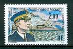 SAINT-PIERRE-ET-MIQUELON,   1994, N° 592** (Yvert Et Tellier), Hommage Au Commandant Louis Blaison. - Unused Stamps