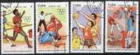 1990 Cuba - Volleyball Baseball Atletic Basket  - USED - Pallavolo