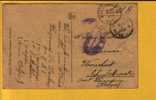 Kaart "LA PANNE" Met Stempel COXYDE Op 2/8/1919 Naar WAERSCHOOT - Brieven En Documenten