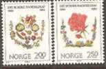 Timbre(s) Neuf(s) De Norvège,862-63, 100 Ans De La Société Des Horticulteurs, Fruits, Légumes, épices, Rose - Ongebruikt