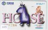 Télécarte CHEVAL (257) Pferd - Horse - Paard - Caballo Phonecard Animal Japon * ZODAIC * ZODIAQUE * STERNZEIGEN - Zodiaque