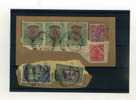 - ENSEMBLE DE TIMBRES DE L´INDE ANGLAISE SUR FRAGMENT . GEORGE V - 1911-35 Roi Georges V