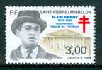SAINT-PIERRE-ET-MIQUELON,   1998, N° 669** (Yvert Et Tellier) Alain Savary, Gouverneur, Député - Unused Stamps