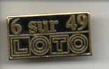 PINS - LOTO - 6 SUR 49  - NOIR - Juegos