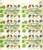 1979 United States Cancelled Full Sheet Of CAPEX Canada Birds & Animals Stamps,with Special Exhibition Cancellations - Sheets