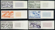 France Y&T 960-65 #700-05 Mint Never Hinged Trial Color Imperf Sports Set From 1953 - Unclassified