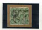 - BLOC  ABIME DE 12 TIMBRES DE L´INDE ANGLAISE SUR FRAGMENT . EDOUARD VII - 1902-11  Edward VII