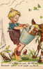 GERMAINE BOURET Carte à Découpi Appliqué Enfant Et Vache - Bouret, Germaine