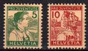 Suisse N° 149 / 150 Luxe ** - Unused Stamps