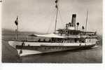 Suisse Gros Bateau Sur Le Lac Leman - Au