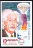 Einstein Physicist, Philosopher,Nobel Prize,maxicard,carte Maximum 2005 Red Cancell Rare,Romania.(B) - Physics