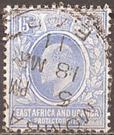 EAST AFRICA & UGANDA..1907..Michel # 38...used. - Protettorati De Africa Orientale E Uganda