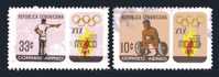 DOMINICAN 1968  Olympic Games Yvert Cat. N° Air 200A/200B  Very Fine Used - Zomer 1968: Mexico-City