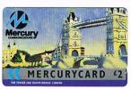 GRAN BRETAGNA (UNITED KINGDOM)   - MERCURY (GPT)   - THE TOWER AND TOWER BRIDGE LONDON CODE 10MERA  -  USED - RIF. 7005 - [ 4] Mercury Communications & Paytelco