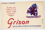 Buvard Cirage GRISON Serie Papillon PAPILLON ECAILLE - Wassen En Poetsen