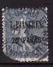 COLONIE.LEVANT.N°34.BUREAUX FRANCAIS TIMBRES DE FRANCE De 1900/21. Oblitéré Abimé Coin Bas Gauche état - Autres & Non Classés