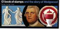 1972 Story Of Wedgwood £1 PRESTIGE STAMP BOOKLET MINT DX1 PO CONDITION - Postzegelboekjes