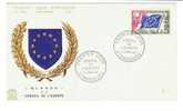 FDC  De France 1963, Conseil De L'Europe Du 03.01.1963 No. Yvert & Tellier 28 - 1960-1969