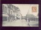 Chauny En 1926 La Rue De La Chaussée & Le Pont Royal édit.baticle Animée Magasin Café Tabac Marché - Chauny