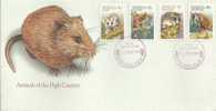 AUSTRALIA  FDC ANIMALS OF THE HIGH COUNTRY  SET OF 4 STAMPS  DATED 21-02-1990 CTO SG? READ DESCRIPTION !! - Brieven En Documenten