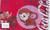 AFFE AAP SINGE Monkey (477) TELEFONKARTE Telecarte Zodiaque - Zodiac Horoscope * COCA COLA - Zodiaque