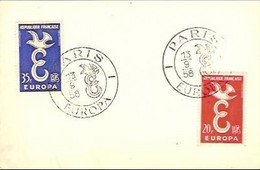 PARIS-FDC EUROPA 1958 - 1958