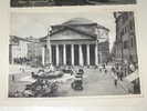 ROMA 1933 PANTHEON CARROZZE E TAXI MOVIMENTATA BN VG  QUI.. ENTRATE... - Pantheon