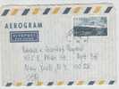 Sweden Aerogramme Sent To USA 29-12-1974 - Postal Stationery