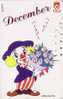 TC Japon / CIRQUE - Clown Piro Bouquet Anniversaire Fleur Rose Banque Nicos - Japan Phone Card Bank Circus Zirkus - 52 - Jeux