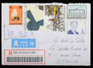 FANTASTIC REGISTERED MAIL TO ITALY - Storia Postale