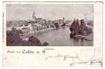 DEUTSCHLAND - CALBE A.S., Panorama, Gruss, 1909. - Schoenebeck (Elbe)