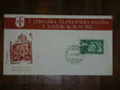 Yugoslavia,FNRJ,Philatelistic Exposition,Ausstellung,ZEFIZ,Event Seal,avio Stamp,Croatia,FDC Cover,HFS Letter,Red - Esperanto