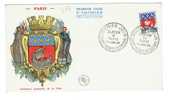 FDC  De France 1965, Blason De Paris 17.01.1965 No. Yvert & Tellier 1354B - 1960-1969