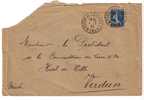Sobre De Los Servicio Franceses De Restitución Fuerzas Armadas. 1926 Dirigida A Verdun - Covers & Documents
