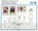 2xGedenkblatt Zum Kinder-Jahr 1979 Türkei 2474/6+T.-Zypern 77/9 ** 3€ UNICEF Kind/Schule UNESCO Children Cover Of CYPRUS - Autres & Non Classés