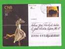 Arts Dance Danse " Peter And Agnes" Entier Postal Stationery Portugal Circ. Expertise Sp1384 - Dans