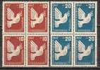 BULGARIA \ BULGARIE - 1947 - Pigeons - 2v - Bl.du 4** - Duiven En Duifachtigen