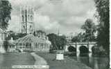 Britain United Kingdom - Magdalen Tower And Bridge, Oxford Real Photo Old Postcard [P1374] - Oxford