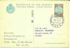 1967 - San Marino Cartolina Postale     15/5M - Lettres & Documents