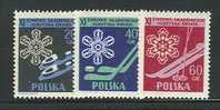 POLAND 1956 MICHEL NO 956-958 MNH - Ongebruikt