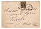 Sobre Circulado A Tarbes Desde Paris El 10.07.1918 S. Nº 13 - Used Stamps