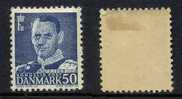 DANEMARK / 1948-53  -  #  327 - 50 ö. Bleu * - Nuevos