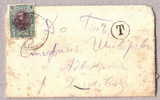 1908 Envelope Card POSTAGE DUE Stamp TZAR FERDINAND , Bulgaria Bulgarien Bulgarie Bulgarije 9610 - Timbres-taxe