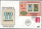 SPAIN  World Cup-78  FDC With  S/Sheet - Other & Unclassified