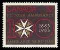 Canada (Scott No. 980 - Ambulance St-Jean / St. John Ambulance) [**] - Nuovi