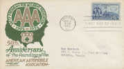 USA-1952 American Automobile Association  FDC - Auto's